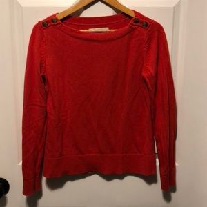 Orange boatneck sweater